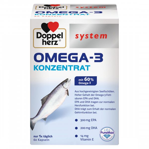 bodyguardapotheke DOPPELHERZ Omega-3 Konzentrat system Kapseln