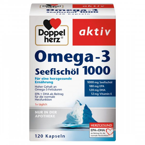 bodyguardapotheke DOPPELHERZ Omega-3 Seefischöl 1000 Kapseln