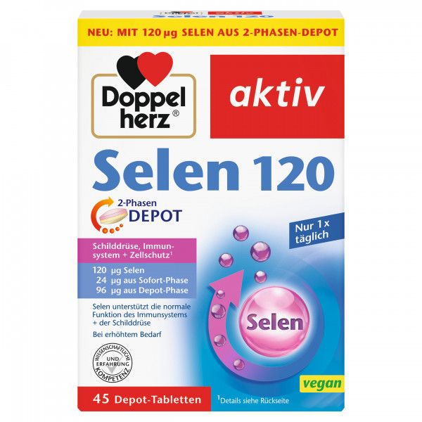 bodyguardapotheke DOPPELHERZ Selen 120 2-Phasen Depot Tabletten