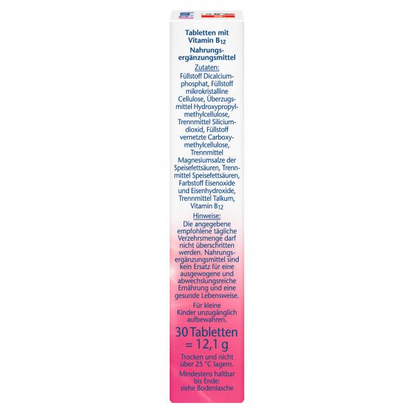 Bodyguardapotheke DOPPELHERZ Vitamin B12 500 Tabletten