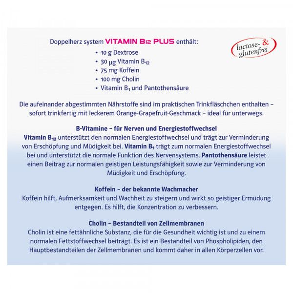 Bodyguardapotheke DOPPELHERZ Vitamin B12 Plus System Trinkampullen