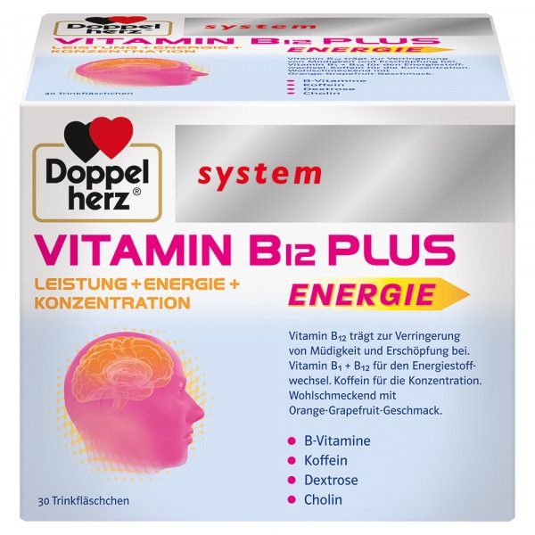 bodyguardapotheke DOPPELHERZ Vitamin B12 Plus system Trinkampullen