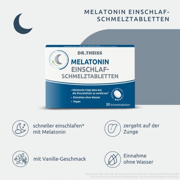 Bodyguardapotheke DR.THEISS Melatonin Einschlaf-Schmelztabletten