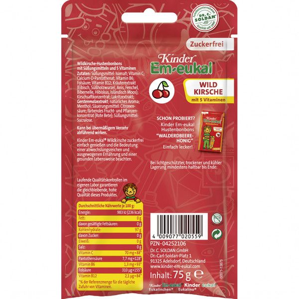 Bodyguardapotheke EM-EUKAL Kinder Bonbons Zuckerfrei