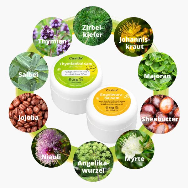 Bodyguardapotheke ENGELWURZBALSAM & Thymianbalsam M.Myrte Kinder Set