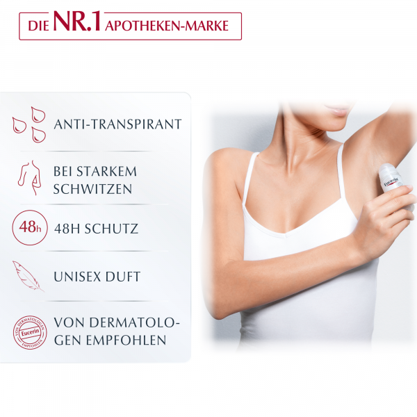 Bodyguardapotheke EUCERIN Deodorant Antitranspirant Roll-on 48h