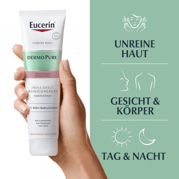 Bodyguardapotheke EUCERIN DermoPure Triple Effect Reinigungsgel