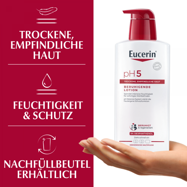Bodyguardapotheke EUCERIN PH5 Lotion Empfindliche Haut M.Pumpe