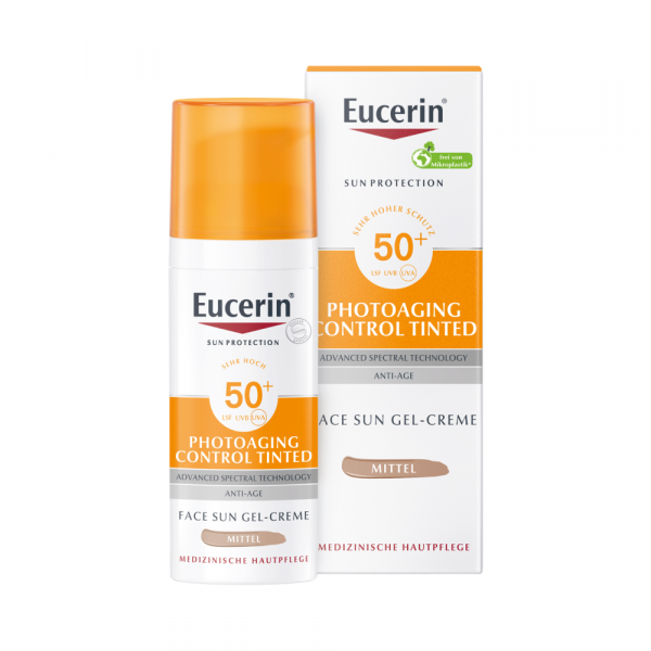 bodyguardapotheke EUCERIN Sun CC Creme getönt mittel LSF 50+