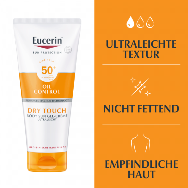 Bodyguardapotheke EUCERIN Sun Gel-Creme Oil Control Body LSF 50+