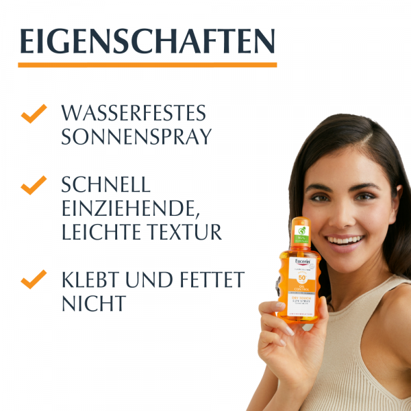 Bodyguardapotheke EUCERIN Sun Oil Control Body Transp.Spray LSF 50+