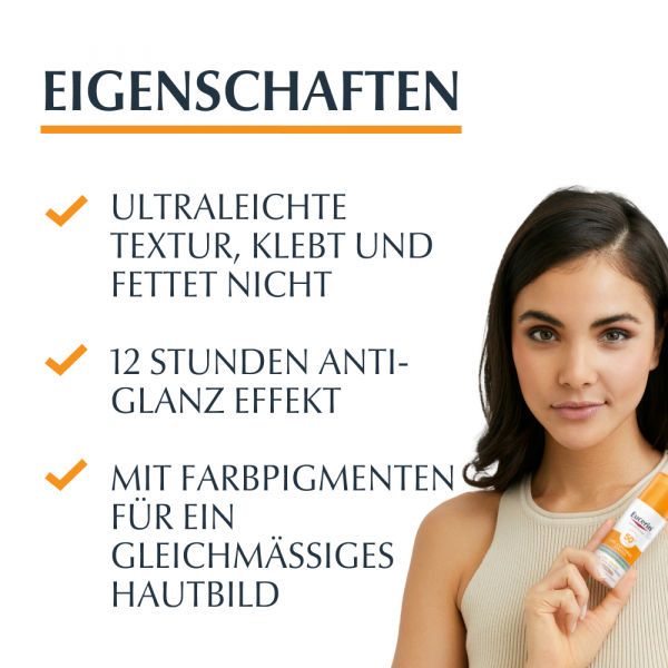 Bodyguardapotheke EUCERIN Sun Oil Control Tinted Creme LSF 50+ Mitt