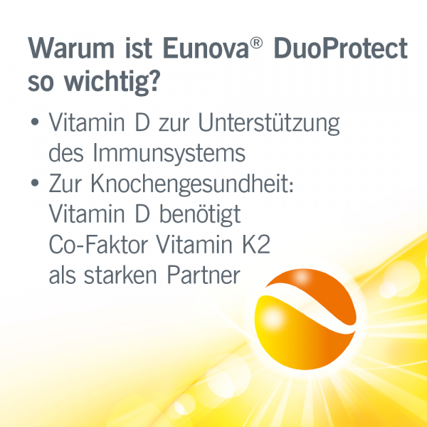 Bodyguardapotheke EUNOVA DuoProtect D3+K2 1000 I.E./80 μg Kapseln