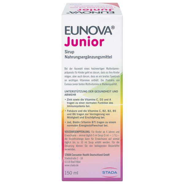 Bodyguardapotheke EUNOVA Junior Sirup M.Orangengeschmack