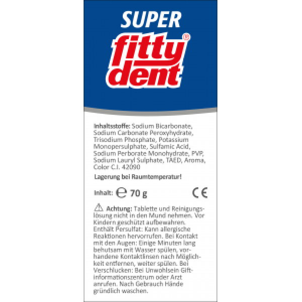 Bodyguardapotheke FITTYDENT Super Reinigungstabletten