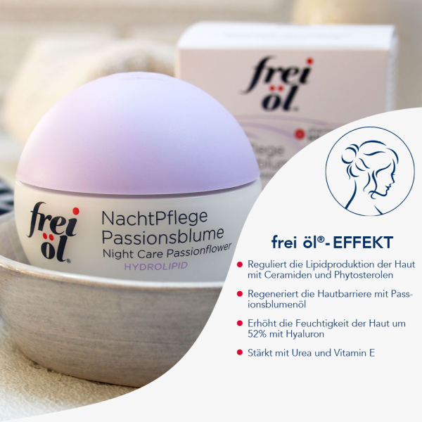 Bodyguardapotheke FREI ÖL Hydrolipid NachtPflege Passionsblume Creme