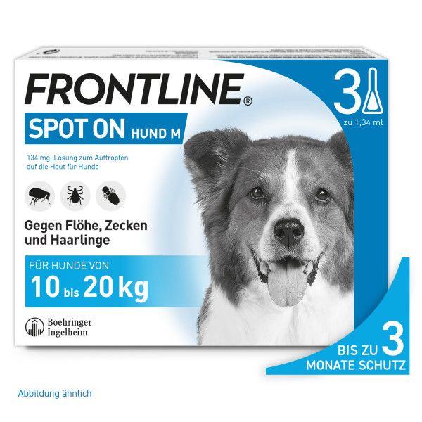 bodyguardapotheke FRONTLINE SPOT-ON gegen Zecken und Flöhe für Hunde M bodyguardapotheke FRONTLINE SPOT-ON gegen Zecken und Flöhe für Hunde M
