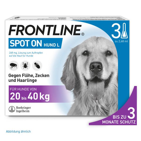 bodyguardapotheke FRONTLINE SPOT-ON gegen Zecken und Flöhe für Hunde L bodyguardapotheke FRONTLINE SPOT-ON gegen Zecken und Flöhe für Hunde L