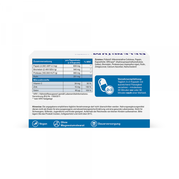 Bodyguardapotheke GELENCIUM Enzym Complex Hochdos.m.Bromelain Kaps