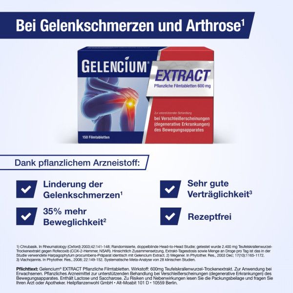 Bodyguardapotheke GELENCIUM EXTRACT Pflanzliche Filmtabletten