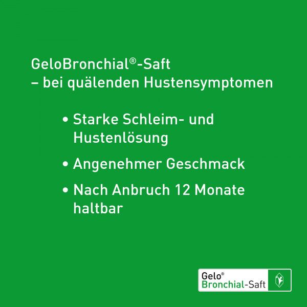 Bodyguardapotheke GeloBronchial-Saft Pflanzlicher Hustensaft