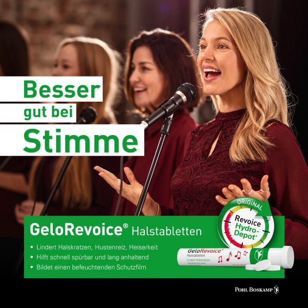 Bodyguardapotheke GeloRevoice Halstabletten Cassis-Menthol Bei Heiserkeit & Stimmverlust