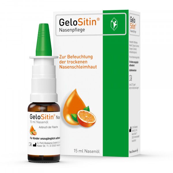 bodyguardapotheke GeloSitin Nasenpflege mit Sesamöl bei trockener Nasenschleimhaut