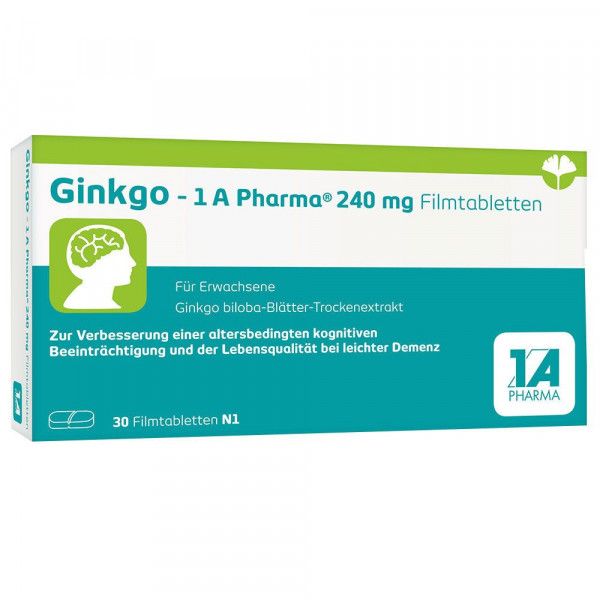 bodyguardapotheke GINKGO-1A Pharma 240 mg Filmtabletten