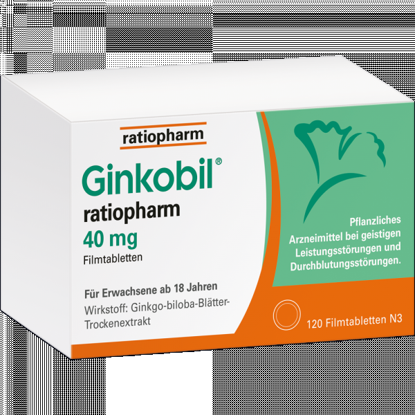 Bodyguardapotheke GINKOBIL-ratiopharm 40 Mg Filmtabletten
