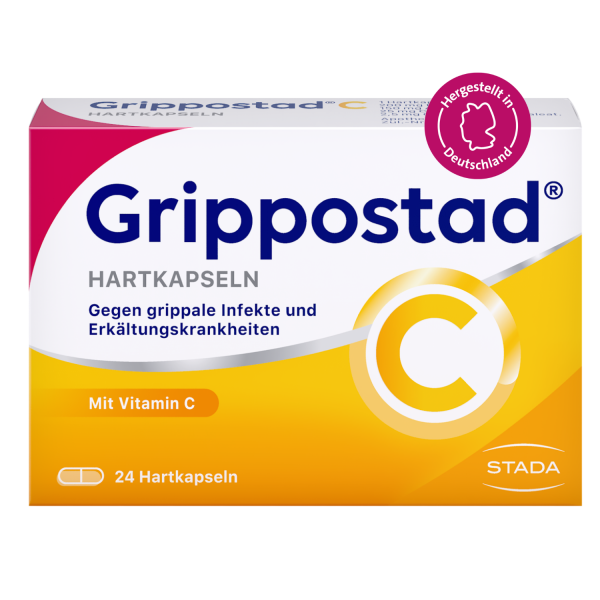 bodyguardapotheke GRIPPOSTAD C Hartkapseln gegen grippale Infekte und Erkältungskrankheiten mit Vitamin C