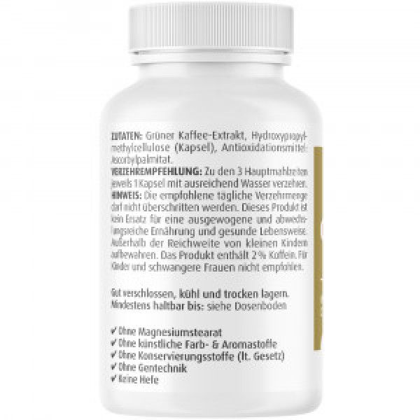 Bodyguardapotheke GRÜNER KAFFEE Extrakt 450 Mg Kapseln