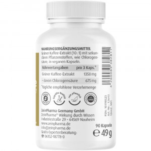 Bodyguardapotheke GRÜNER KAFFEE Extrakt 450 Mg Kapseln