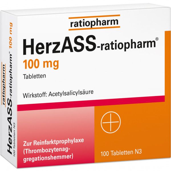 bodyguardapotheke HERZASS-ratiopharm 100 mg Tabletten