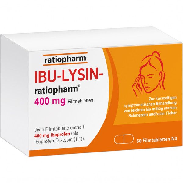 bodyguardapotheke IBU-LYSIN-ratiopharm 400 mg Filmtabletten