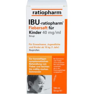 Bodyguardapotheke IBU-RATIOPHARM Fiebersaft Für Kinder 40 Mg/ml