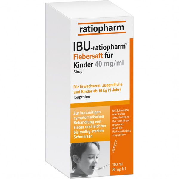 bodyguardapotheke IBU-RATIOPHARM Fiebersaft für Kinder 40 mg/ml