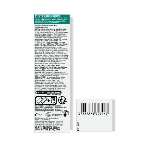 Bodyguardapotheke LA ROCHE-POSAY Anthelios Oil Correct Gel LSF 50+