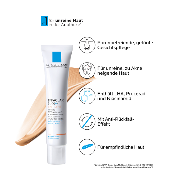 Bodyguardapotheke LA ROCHE-POSAY Effaclar Duo+ Unifiant Creme Hell