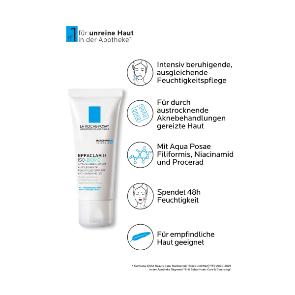 Bodyguardapotheke LA ROCHE-POSAY Effaclar H Iso-Biome Feuchtigkeitspfl