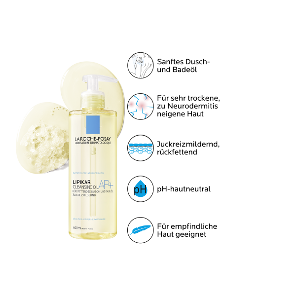 Bodyguardapotheke LA ROCHE-POSAY Lipikar Dusch- Und Badeöl AP+