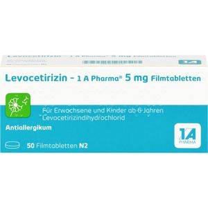 bodyguardapotheke LEVOCETIRIZIN-1A Pharma 5 mg Filmtabletten