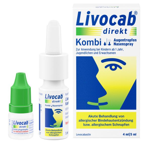 bodyguardapotheke LIVOCAB direkt Kombi 4 ml Augentr.+5 ml Nasenspray