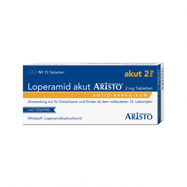 bodyguardapotheke LOPERAMID akut Aristo 2 mg Tabletten