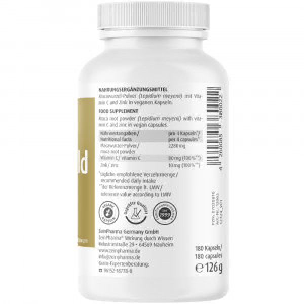 Bodyguardapotheke MACA GOLD Vegetarische Kapseln Plus Zink+Vit.C