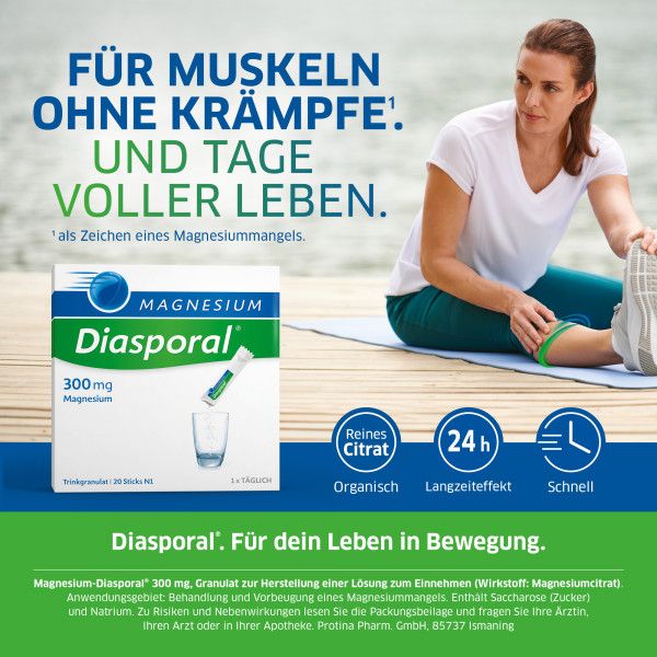 Bodyguardapotheke MAGNESIUM DIASPORAL 300 Mg Granulat
