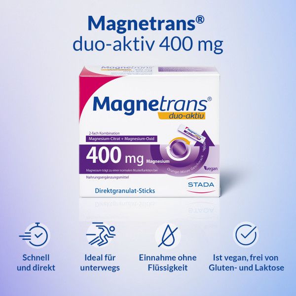 Bodyguardapotheke MAGNETRANS Duo-aktiv 400 Mg Sticks