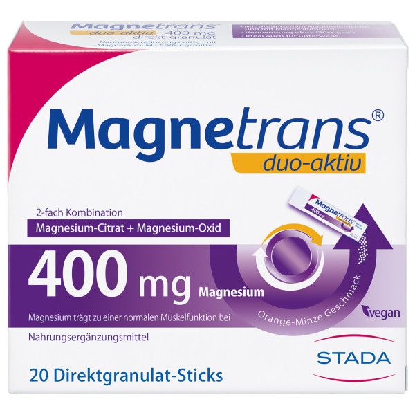 bodyguardapotheke MAGNETRANS duo-aktiv 400 mg Sticks
