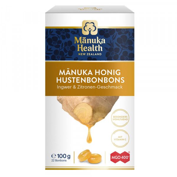 bodyguardapotheke MANUKA HEALTH MGO 400+ Lutschbonb.Ingwer-Zitrone