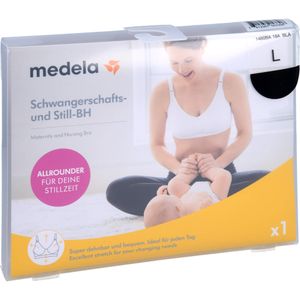 Bodyguardapotheke MEDELA Schwangerschafts- U.Still-BH L Schwarz