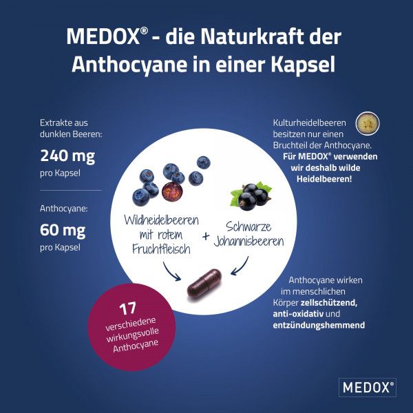 Bodyguardapotheke MEDOX Anthocyane Aus Wilden Beeren Kapseln
